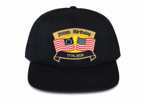 250th anniversary patriotic hat in black