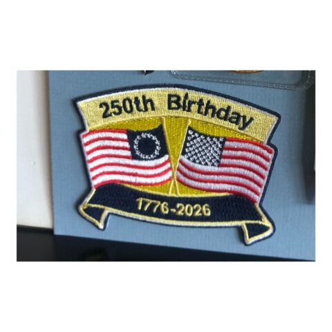 250th Birthday Embroidered Patch