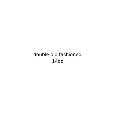 14oz Double Old Fashioned Glass (#DOF14)