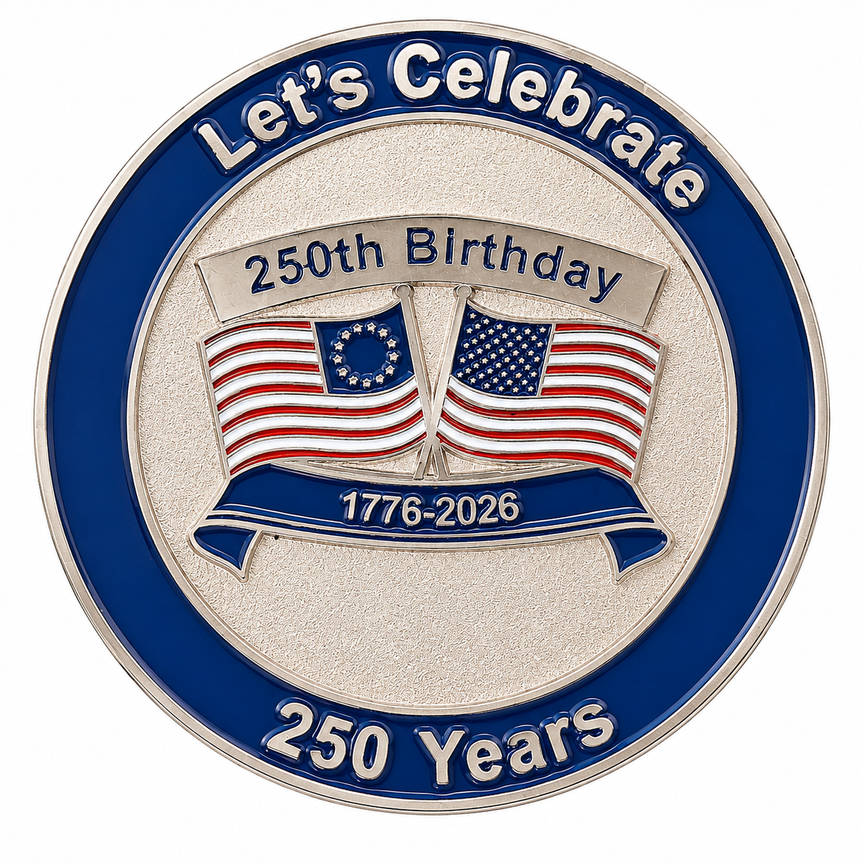 250th anniversary commemorative coin Front View