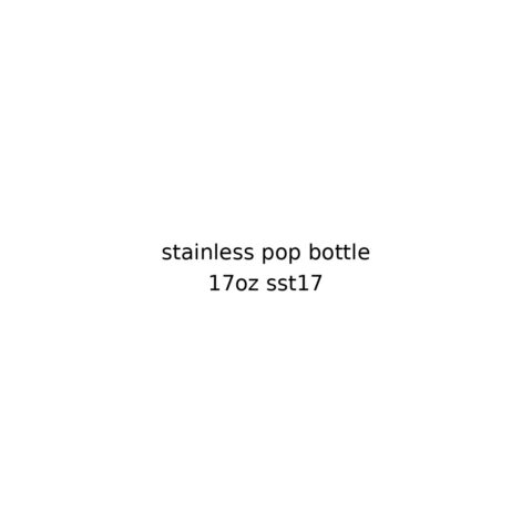 17oz Stainless Pop Bottle (#SST17)