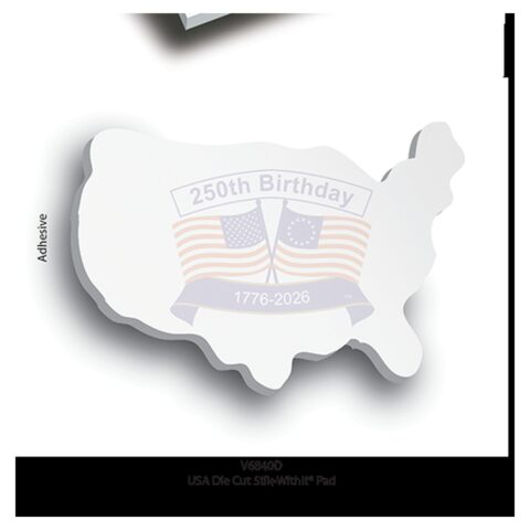 USA Die Cut Stik-Whitt Pad (V6840D)