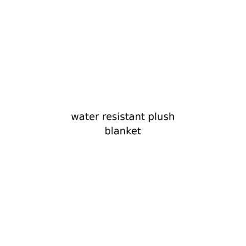 Water Resistant Plush Blanket (#BPF85060)
