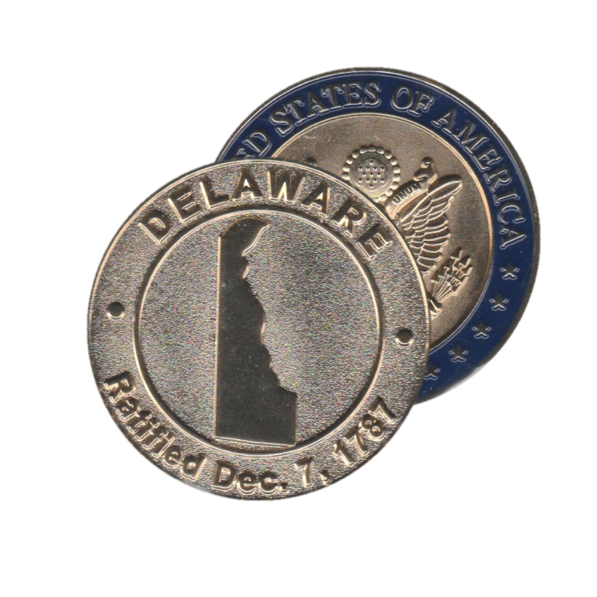 Delaware Commemorative Coin - US Seal Back