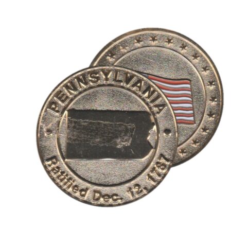 Pennsylvania Commemorative Coin - Flag Back