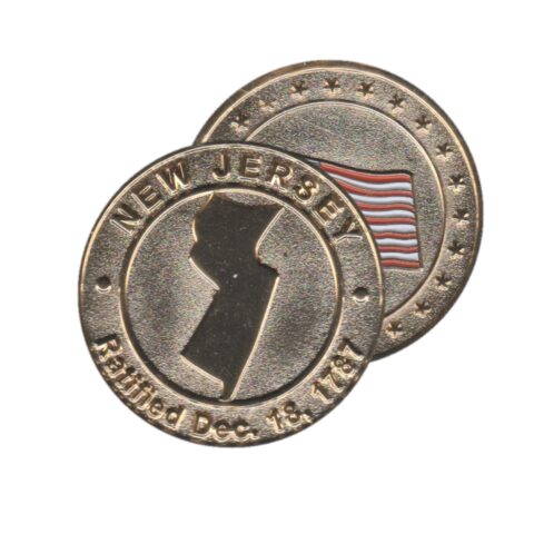 New Jersey Commemorative Coin - Flag Back