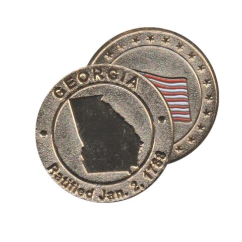 Georgia Commemorative Coin - Flag Back