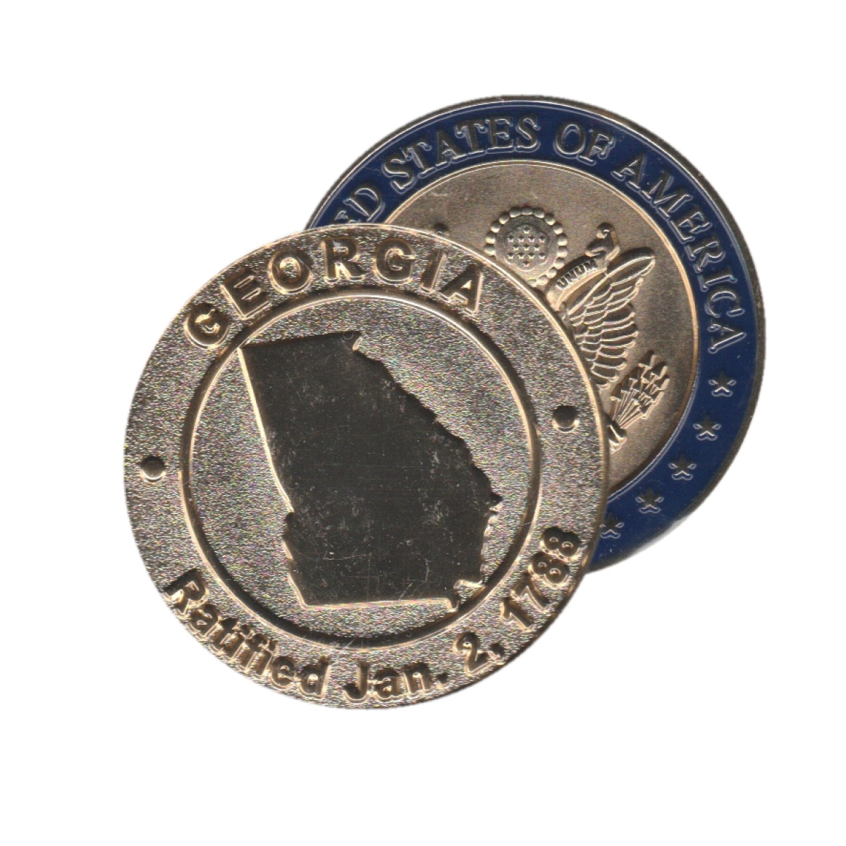 Georgia Commemorative Coin - US Seal Back