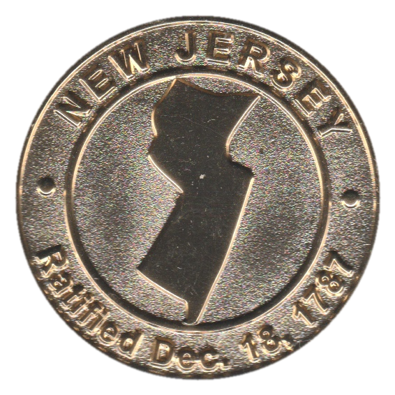 New Jersey Commemorative Coin - Flag Back - Image 2