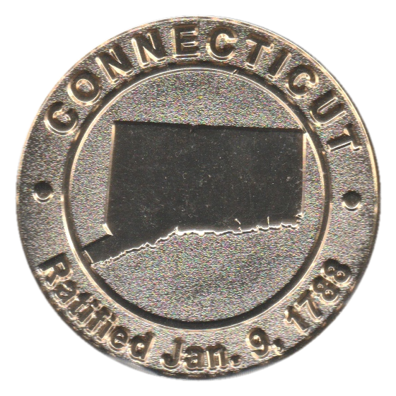 Connecticut Commemorative Coin - Flag Back - Image 2