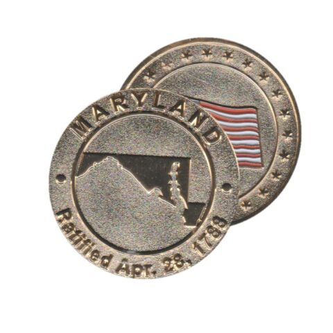 Maryland Commemorative Coin - Flag Back