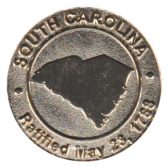 South Carolina Commemorative Coin - Flag Back - Image 2