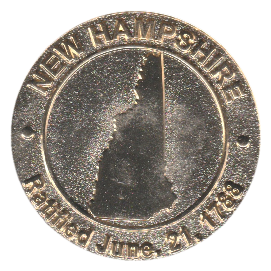 New Hampshire Commemorative Coin - Flag Back - Image 2