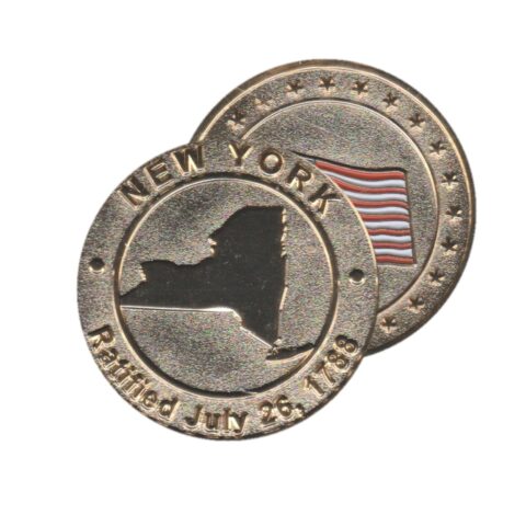 New York Commemorative Coin - Flag Back
