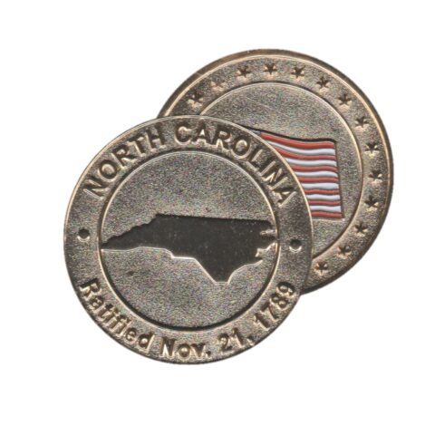 North Carolina Commemorative Coin - Flag Back