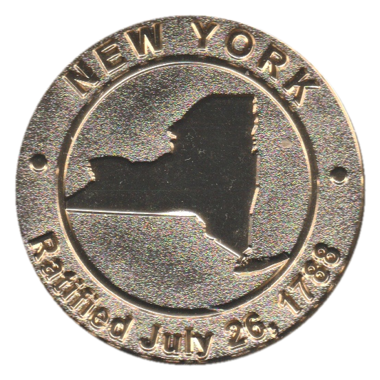 New York Commemorative Coin - Flag Back - Image 2