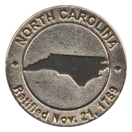 North Carolina Commemorative Coin - Flag Back - Image 2