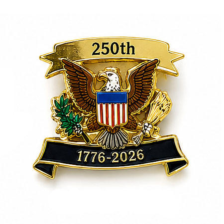 great seal 250th anniversary lapel pin